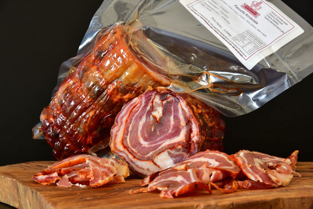 Pancetta arrotolata lucana artigianale in trancio Don Francesco – Borgo Calvera