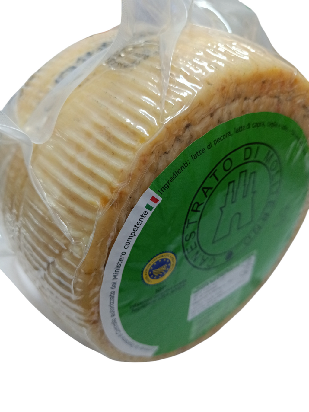 Grande forma di Canestrato di Moliterno DOP da 3kg di Masseria Serra San Vito – Borgo Calvera