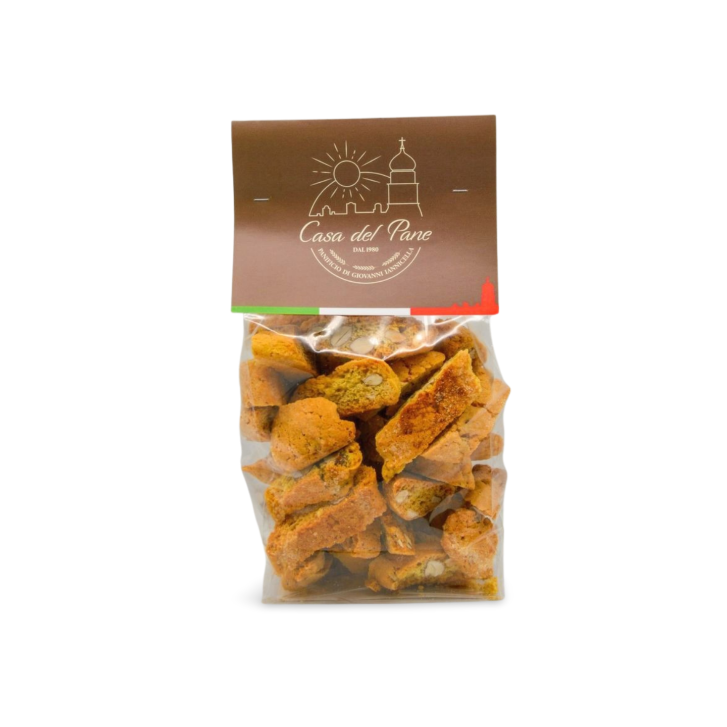 Confezione di cantucci classici artigianali alle mandorle della Casa del Pane – Borgo Calvera