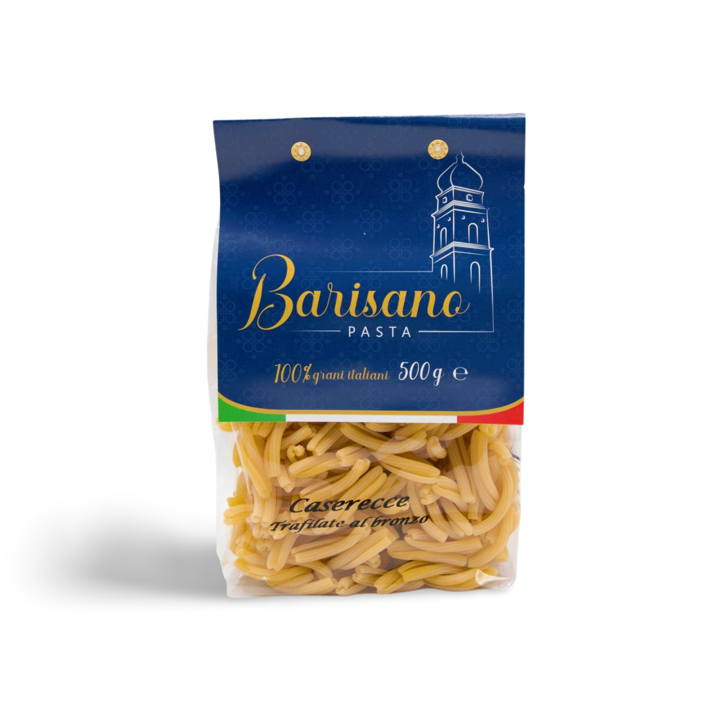Confezione artigianale da 500g di pasta Caserecce trafilate al bronzo Pasta Barisano – Borgo Calvera