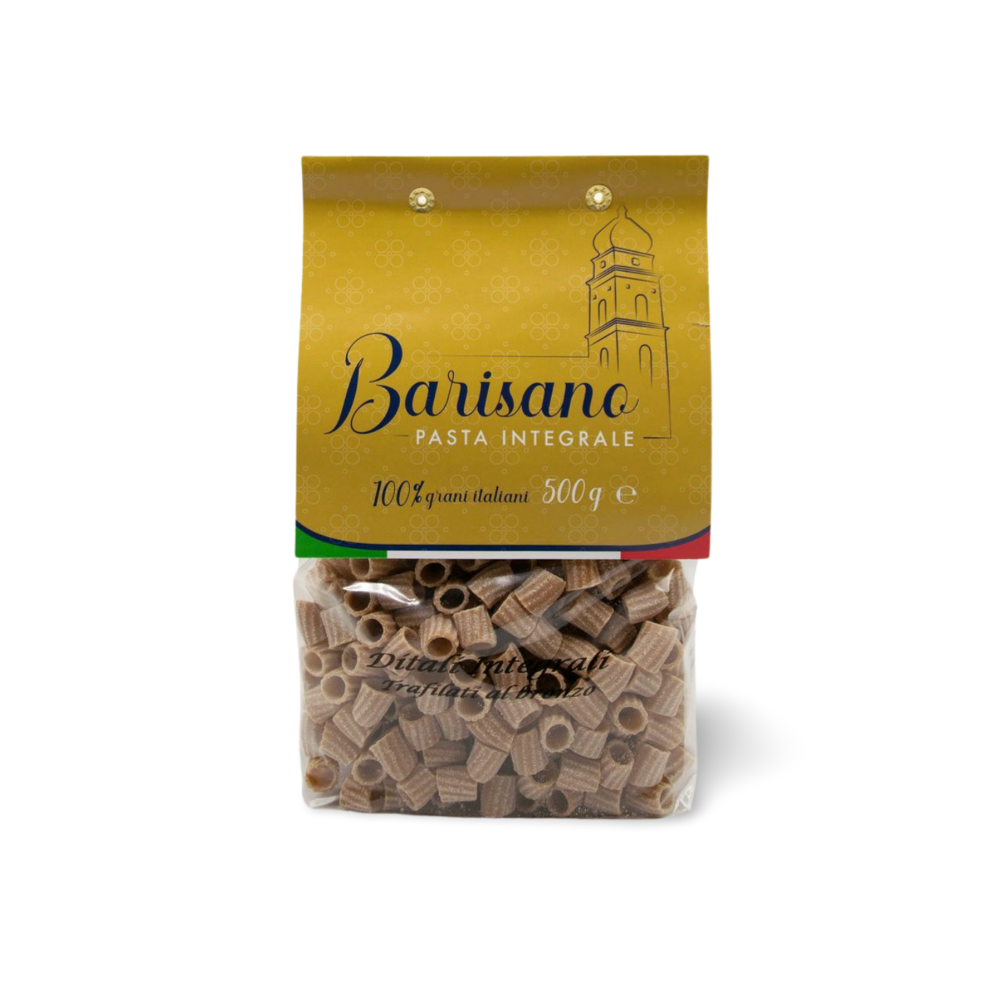 Confezione artigianale da 500g di pasta Ditali Integrali  trafilati al bronzo Pasta Barisano – Borgo Calvera