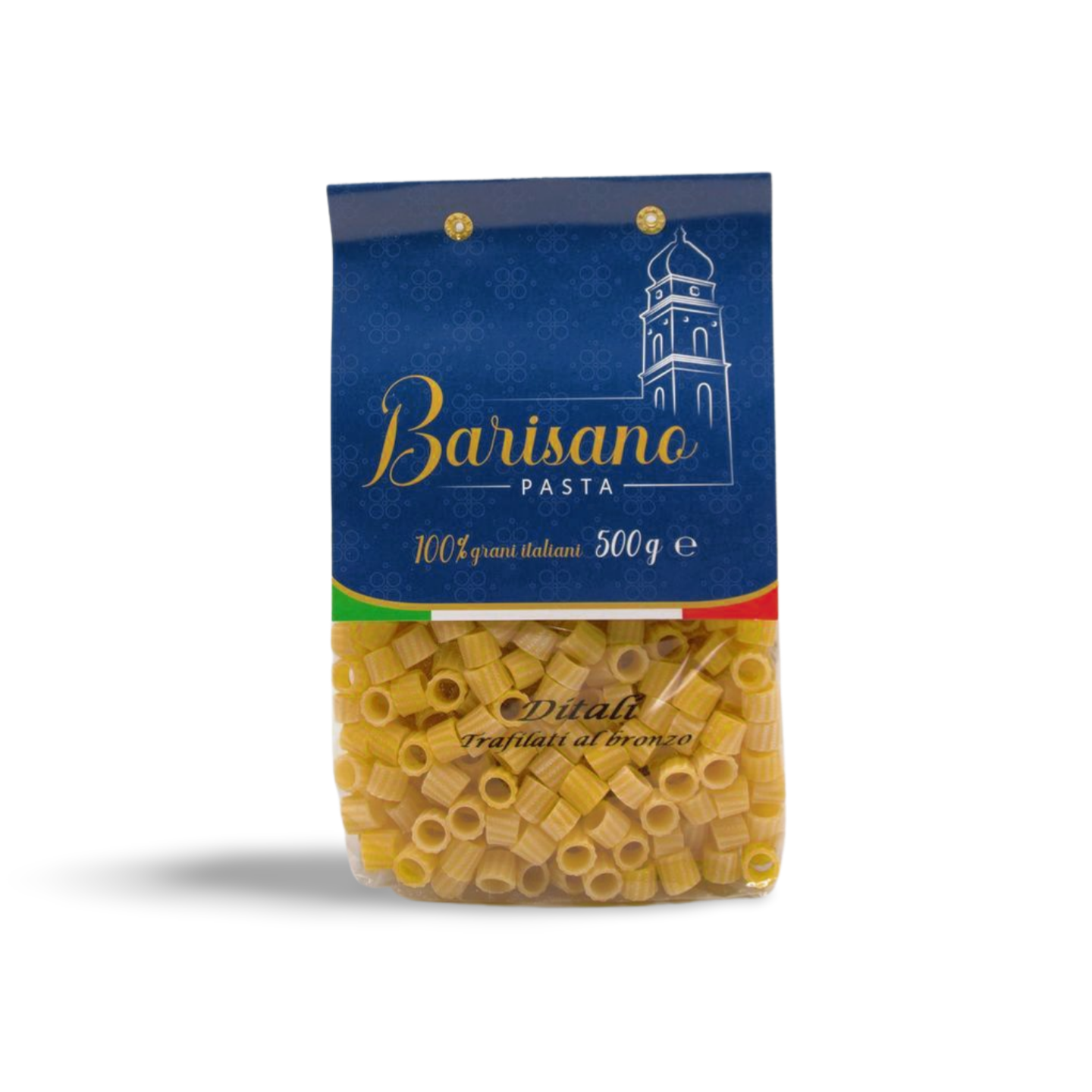 Confezione artigianale da 500g di pasta Ditali trafilati al bronzo Pasta Barisano – Borgo Calvera