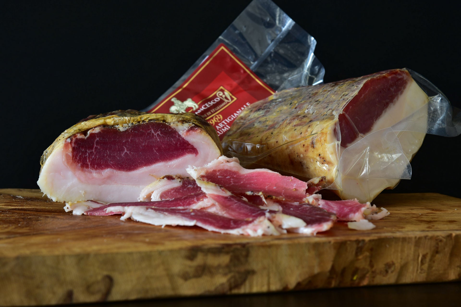Lombino di suino nero lucano artigianale in trancio Don Francesco – Borgo Calvera