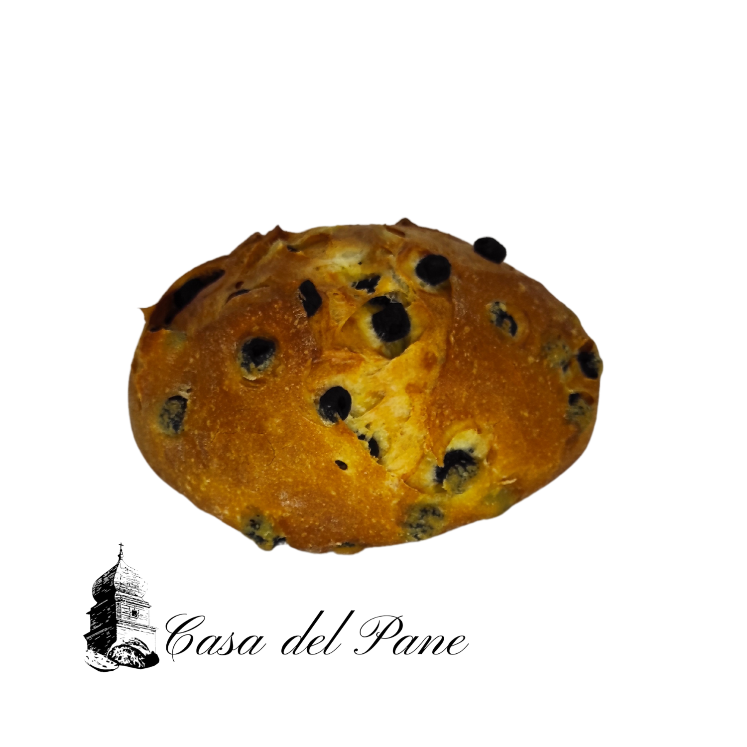 Pagnotta di pane lucano artigianale alle olive da 550g della Casa del Pane – Borgo Calvera