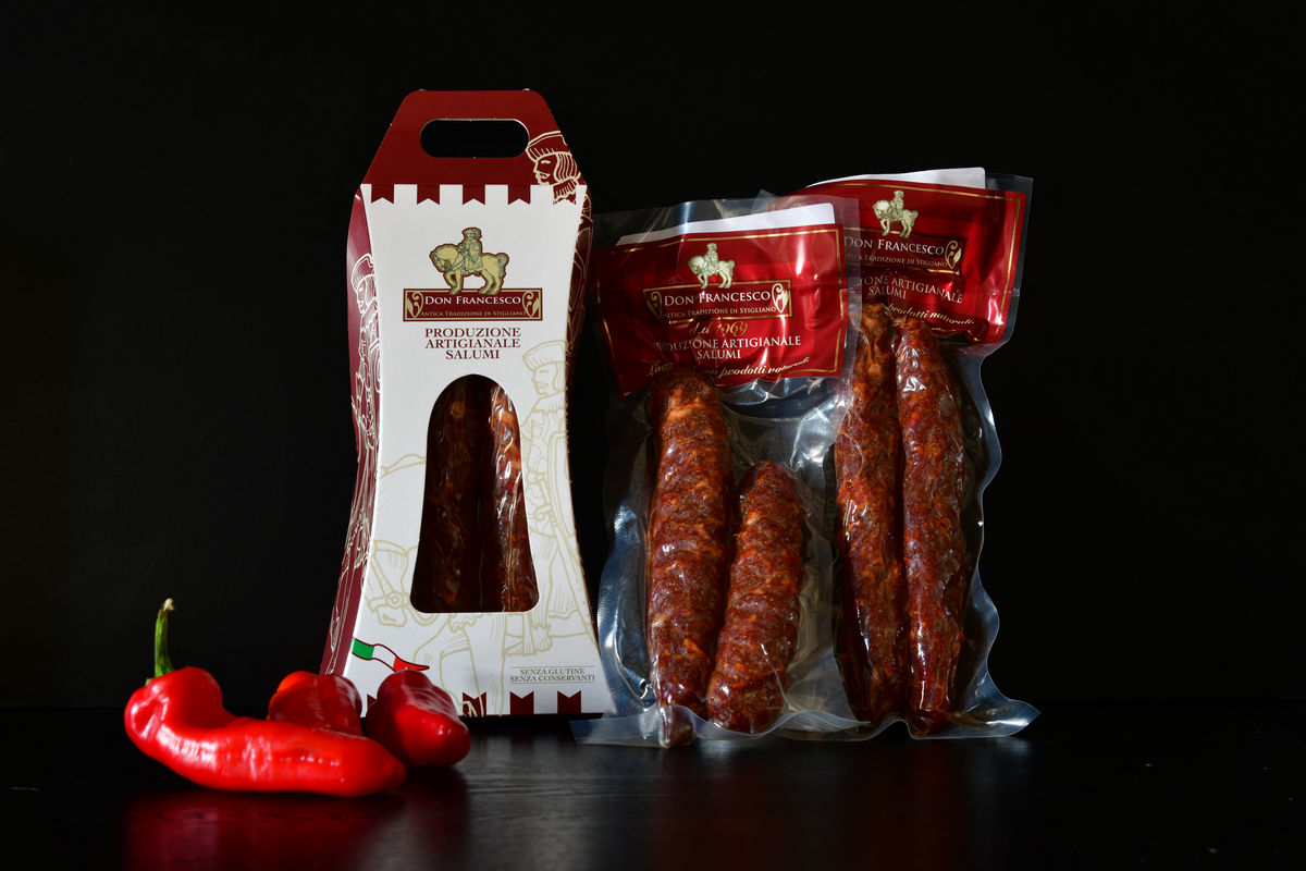 Salame lucano stagionato artigianale Don Francesco da 250g - Borgo Calvera