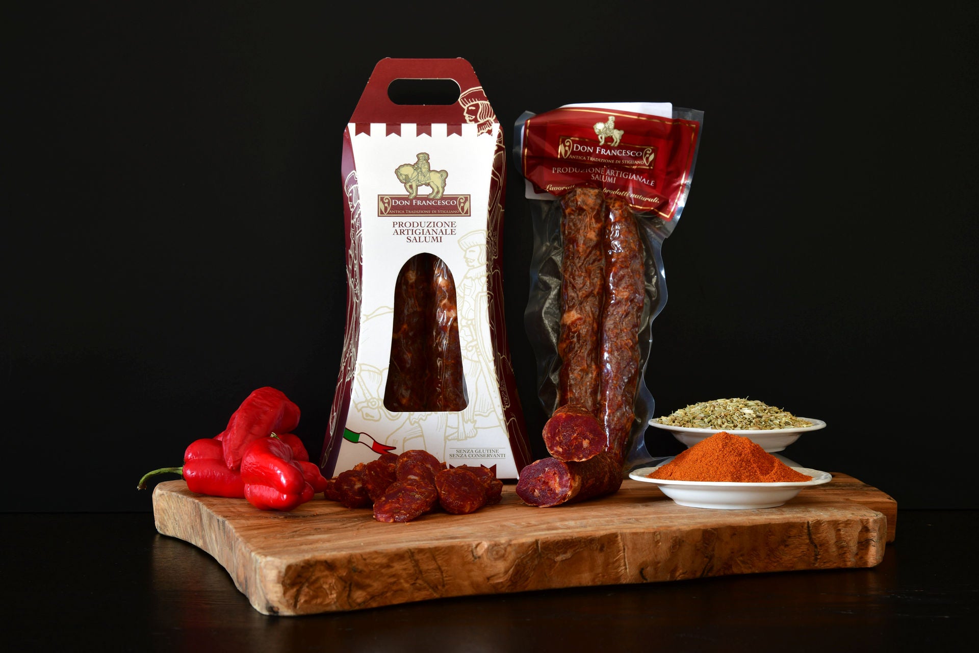 Salame lucano stagionato artigianale Don Francesco da 250g - Borgo Calvera