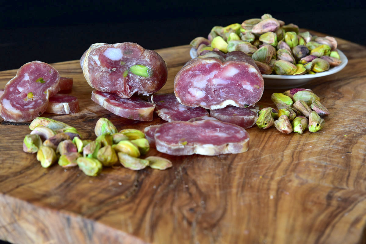 Soppressata artigianale con Pistacchio di Stigliano Don Francesco - Borgo Calvera