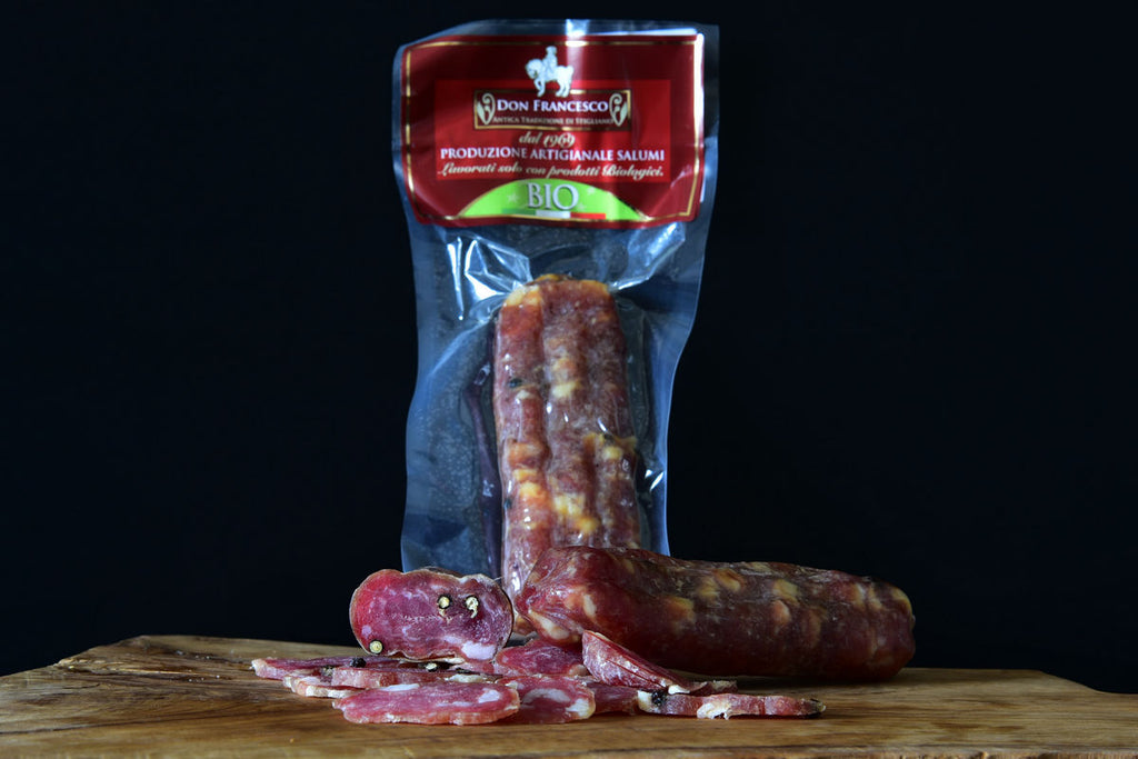 Soppressata lucana biologica artigianale Don Francesco da 200g – Borgo Calvera