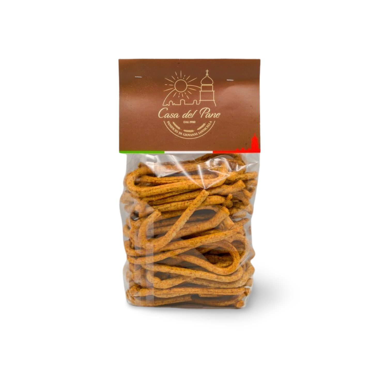 Confezione di taralli lucani integrali artigianali al finocchio della Casa del Pane – Borgo Calvera